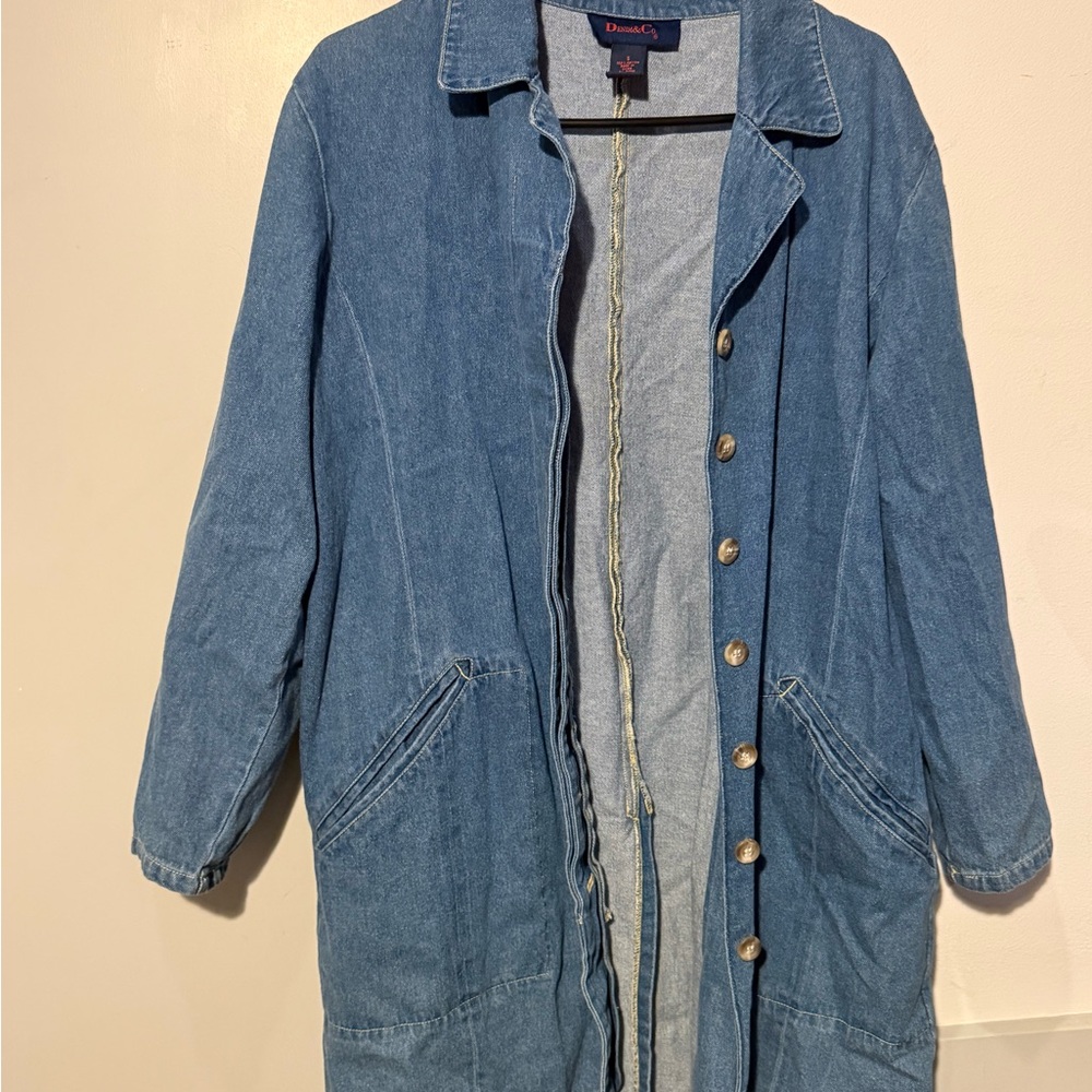 Denim&Co Denim Trench Coat